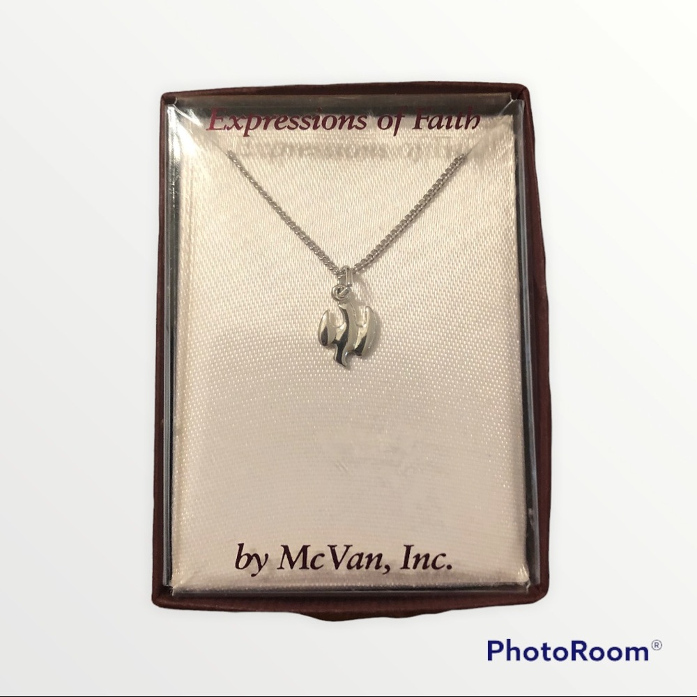 3/$20 McVan, Inc. Expressions of Faith Silver Tone Dove Necklace